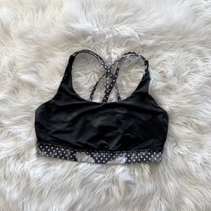 Black and white Lululemon Energy bra Size 8